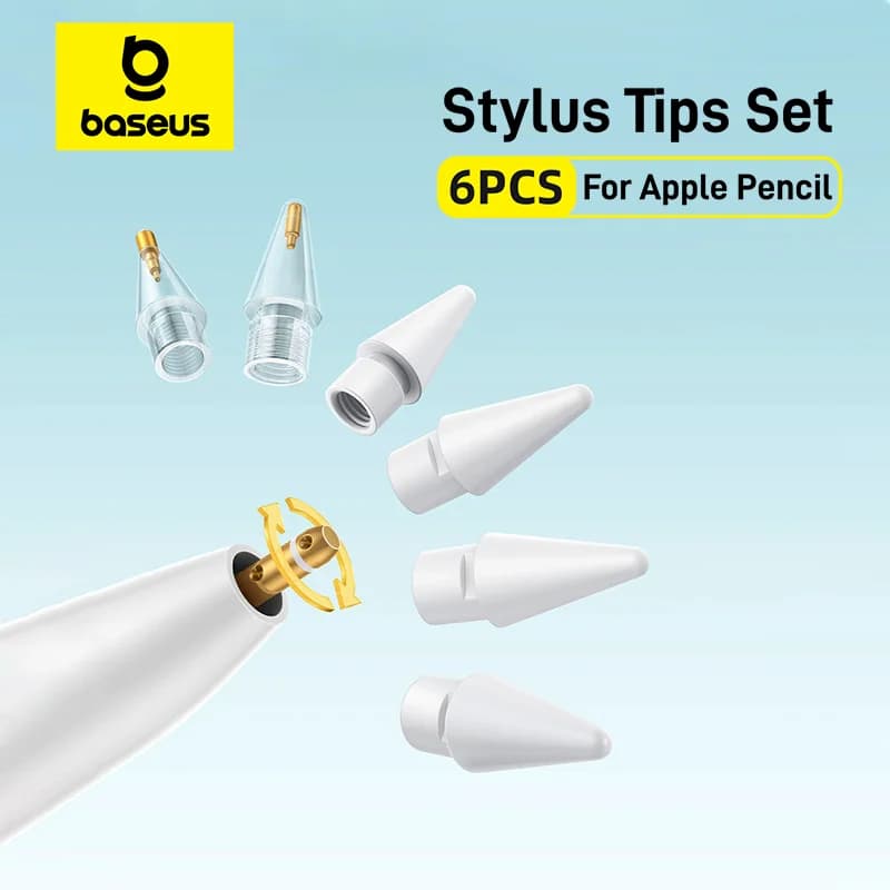 6 kosov konic za Apple Pencil s predalom
