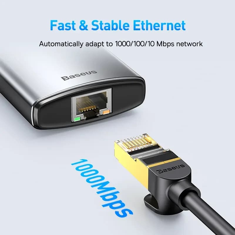 Hub USB-C 4K 60Hz z HDMI, Ethernet in PD 100W
